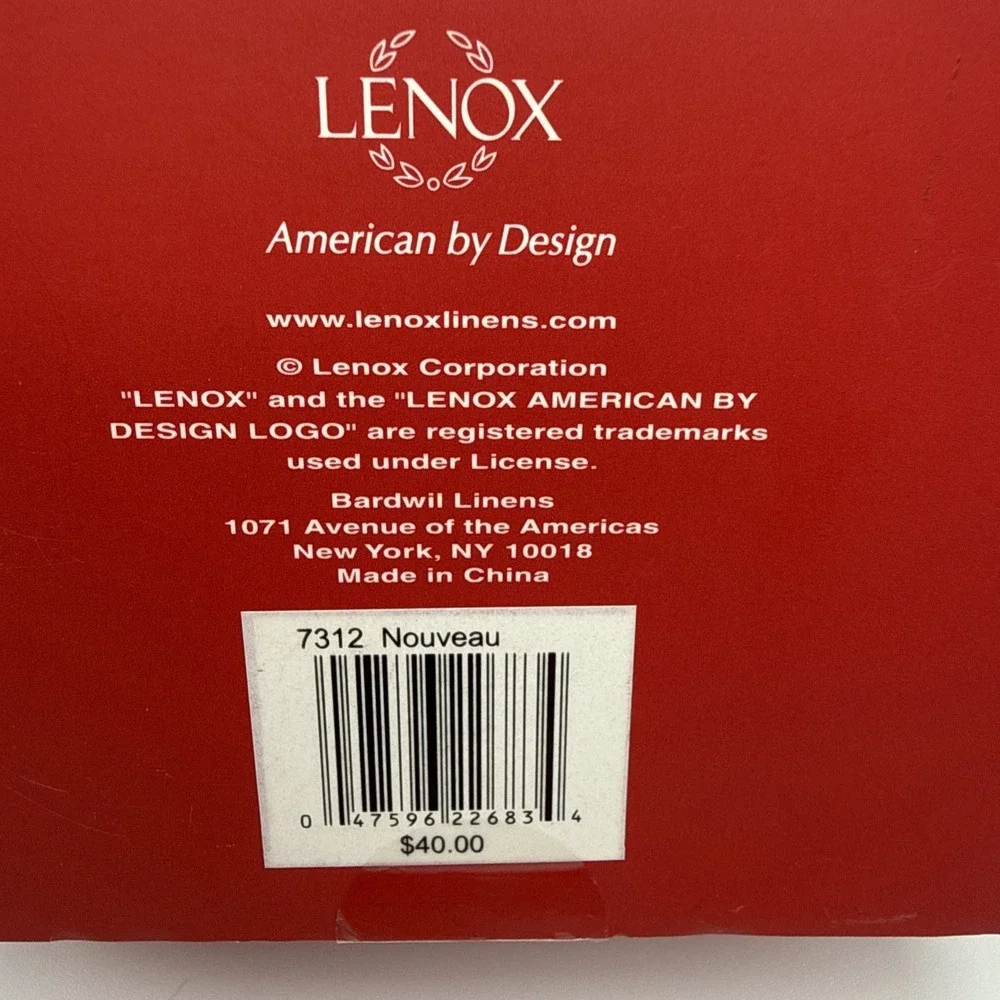 Lenox Holiday -American By Design Nouveau Napkin Rings Set Of 4